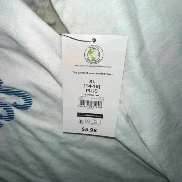 Set of 2 / NWT! Women's Athletic Works Tank Top XL (14-16) Plus White - Picture 7 of 9